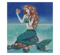 Mermaid With Shell by Needlepoint, etc.